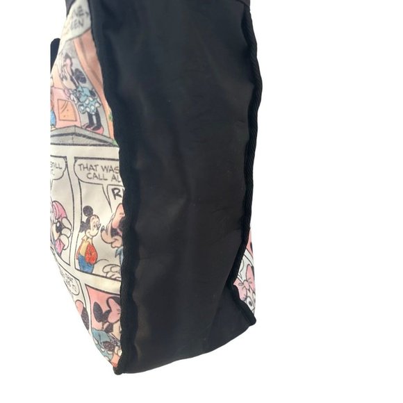Disney Store Mickey & Minnie Mouse Cartoon Comic Strip Tote Bag Shoulder Shopper - Picture 3 of 7